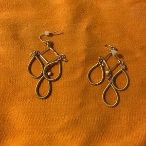 Gold chandelier earrings